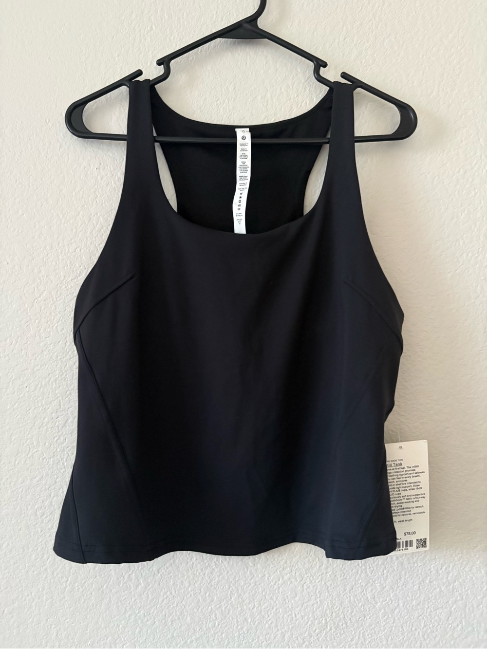 lululemon athletica Black Racerback Tank Top